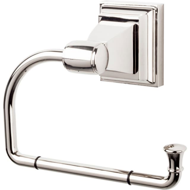 Stratton Bath Tissue Hook 4-11/16" Long Polished Nickel - Top Knobs STK4PN