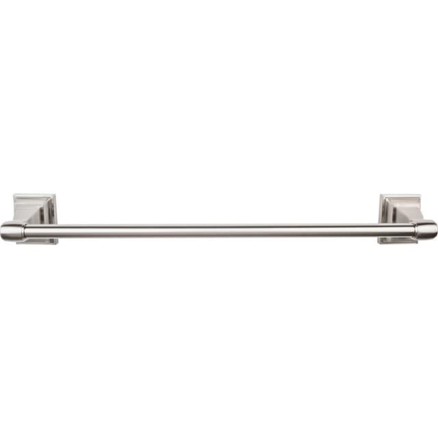 Stratton Bath Single Towel Bar 18" Center to Center Brushed Satin Nickel - Top Knobs STK6BSN