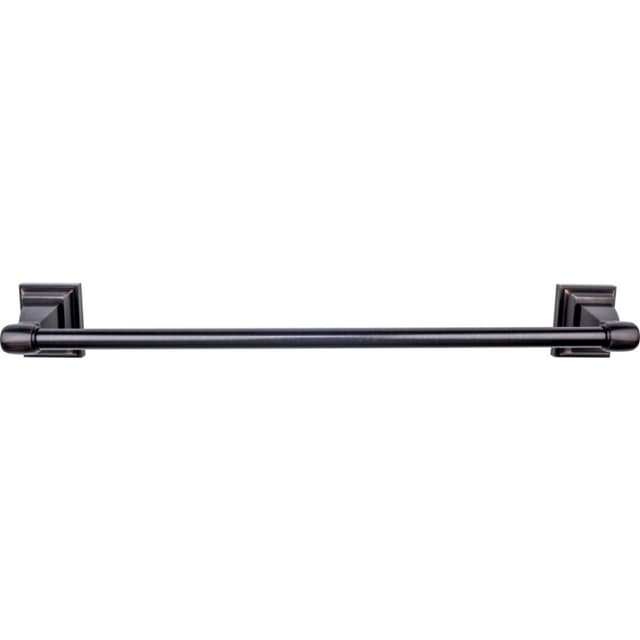 Stratton Bath Single Towel Bar 18" Center to Center Tuscan Bronze - Top Knobs STK6TB