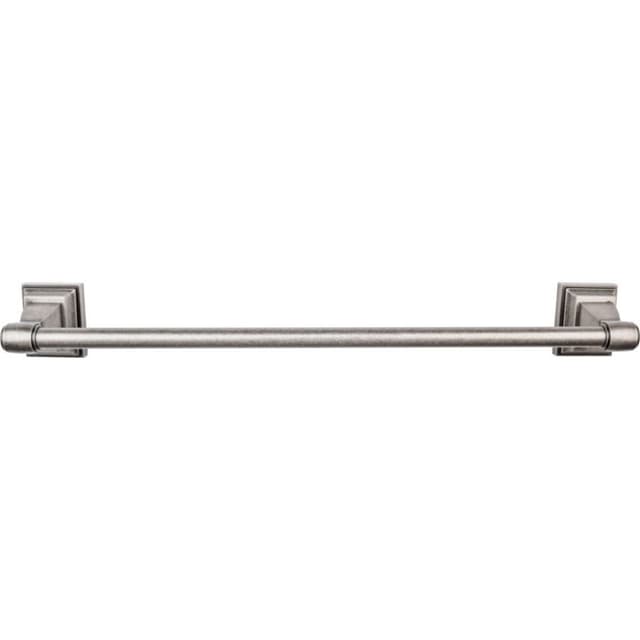 Stratton Bath Single Towel Bar 24" Center to Center Antique Pewter - Top Knobs STK8AP