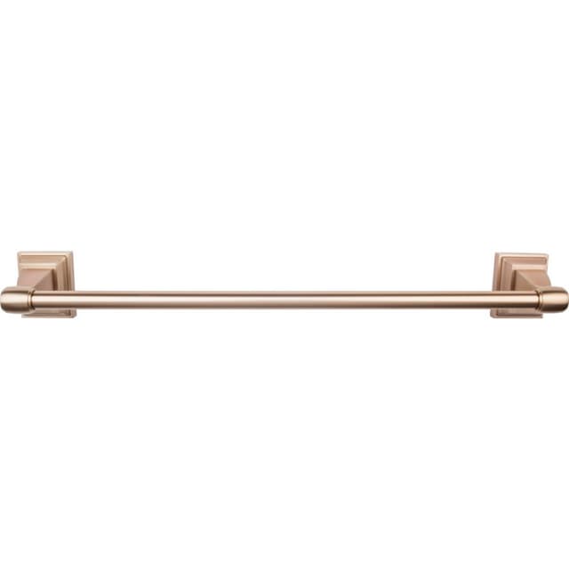 Stratton Bath Single Towel Bar 24" Center to Center Brushed Bronze - Top Knobs STK8BB