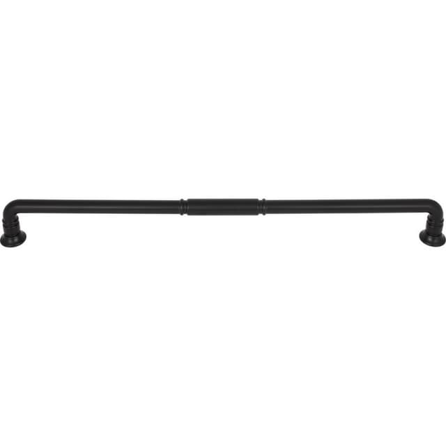 Top Knobs Grace Series Flat Black 18" (457 mm) Center to Center Appliance Pull, -TK1009BLK