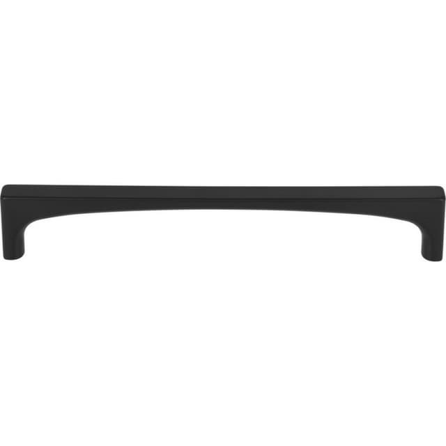 Top Knobs Grace Series 6-5/16" (160 mm) Center to Center Flat Black Pull, - TK1014BLK