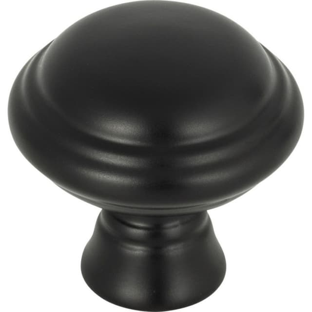 Top Knobs Grace Series 1-1/4" (32 mm) Diameter Flat BlackKnob, - TK1020BLK