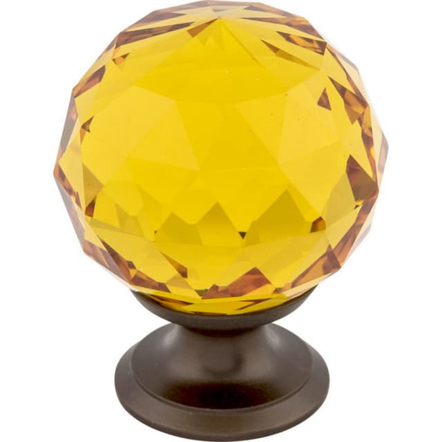 Top Knobs Crystal Series 1-3/8" (35 mm) Diameter Oil Rubbed BronzeKnob, - TK112ORB