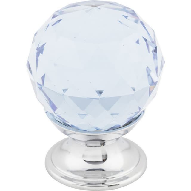 Top Knobs Crystal Series 1-1/8" (28.5 mm) Diameter Polished ChromeKnob, - TK113PC