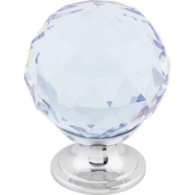 Top Knobs Crystal Series 1-3/8" (35 mm) Diameter Polished ChromeKnob, - TK114PC