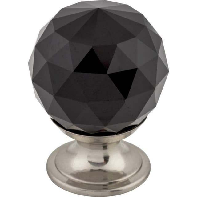 Top Knobs Crystal Series 1-1/8" (28.5 mm) Diameter Brushed Satin NickelKnob, - TK115BSN