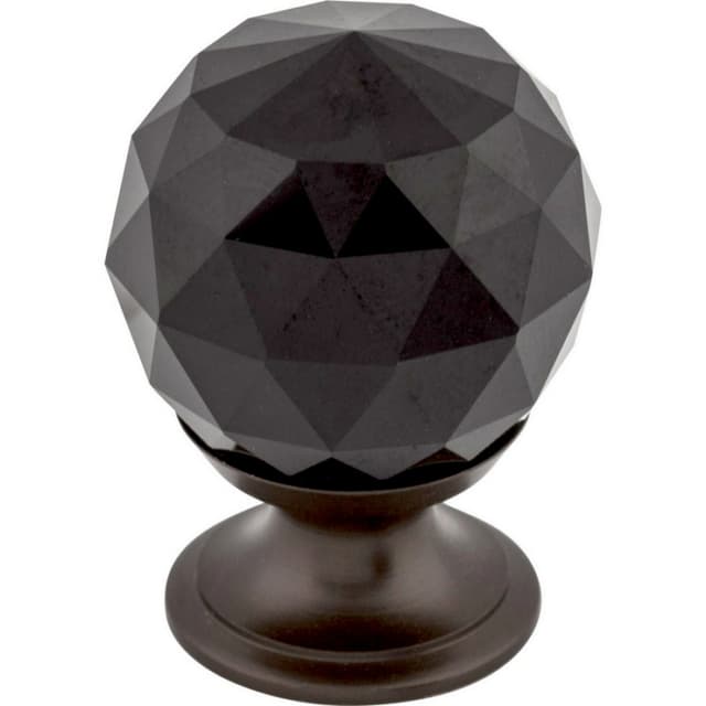 Top Knobs Crystal Series 1-1/8" (28.5 mm) Diameter Oil Rubbed BronzeKnob, - TK115ORB