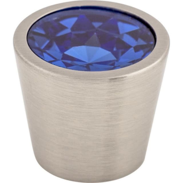 Top Knobs Crystal Series 13/16" (21 mm) Diameter Brushed Satin NickelKnob, - TK132BSN