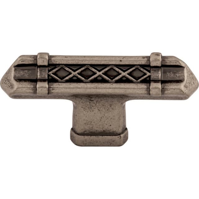 Top Knobs Tower Bridge Series 2-5/8 in (67 mm) L x 11/16 in (17 mm) W Antique Pewter Knob, - TK204PTA