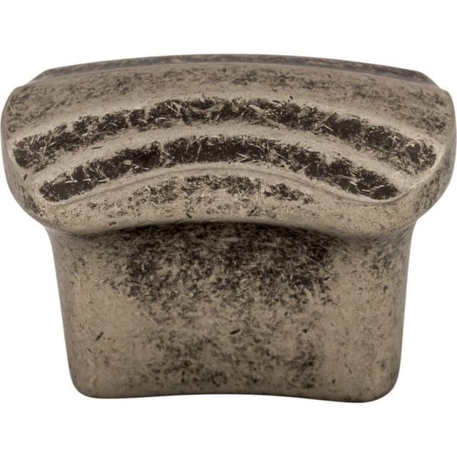 Top Knobs Victoria Falls Series 1-1/2 in (38 mm) L x 1 in (25 mm) W Antique Pewter Knob, - TK220PTA