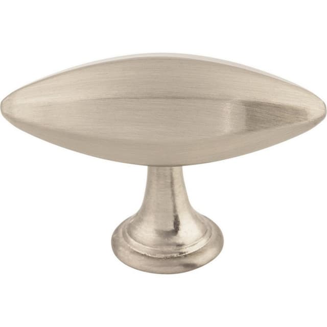 Top Knobs Chareau Series 1-15/16 in (49 mm) L x 3/4 in (19 mm) W Brushed Satin Nickel Knob, - TK230BSN