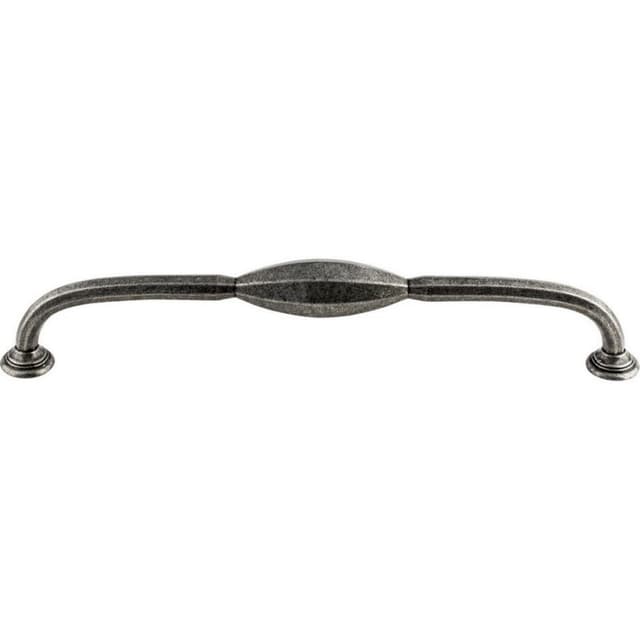 Top Knobs Chareau Series 8-13/16" (224 mm) Center to Center Black Iron Pull, - TK233BI