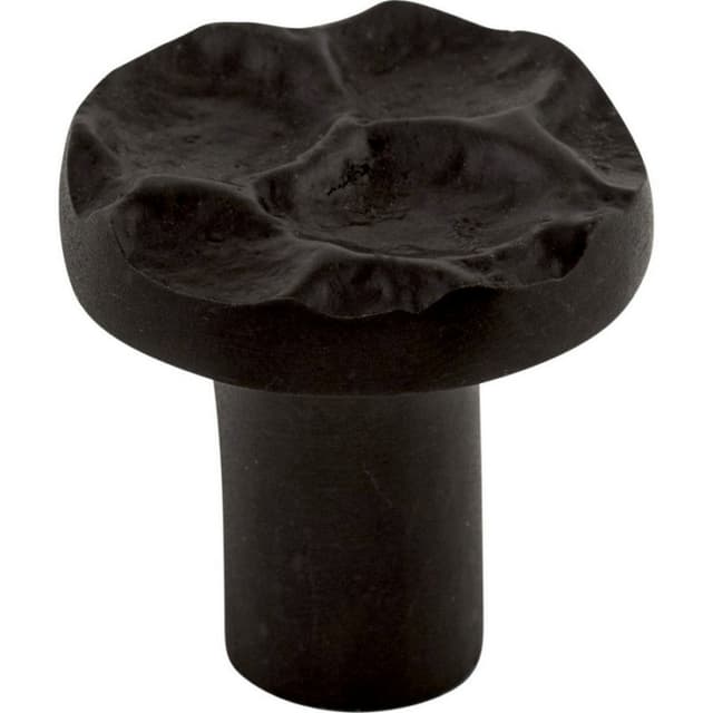 Top Knobs Cobblestone Series 1-1/8" (28.5 mm) Diameter Coal BlackKnob, - TK295CB