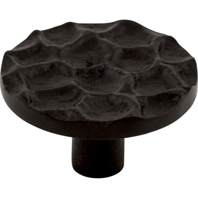 Top Knobs Cobblestone Series 1-15/16" (49 mm) Diameter Coal BlackKnob, - TK297CB