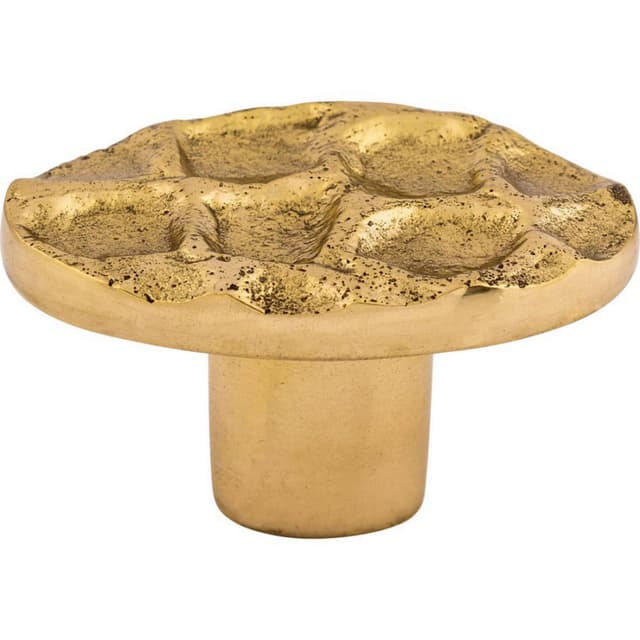 Top Knobs Cobblestone Series 2 in (51 mm) L x 1-1/8 in (29 mm) W Polished Brass Knob, - TK298BR