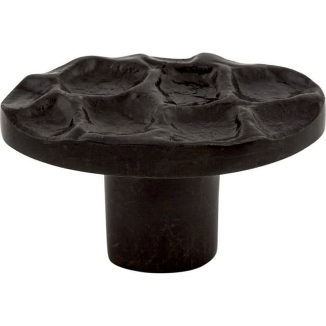 Top Knobs Cobblestone Series 2 in (51 mm) L x 1-1/8 in (29 mm) W Coal Black Knob, - TK298CB