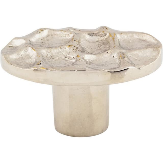 Top Knobs Cobblestone Series 2 in (51 mm) L x 1-1/8 in (29 mm) W Polished Nickel Knob, - TK298PN