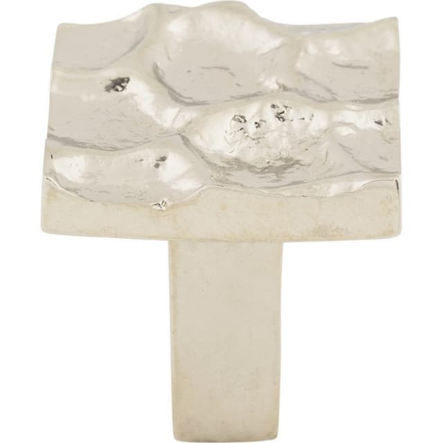 Top Knobs Cobblestone Series 1-1/8 in (28.5 mm) L x 1-1/8 in (29 mm) W Polished Nickel Knob, - TK300PN