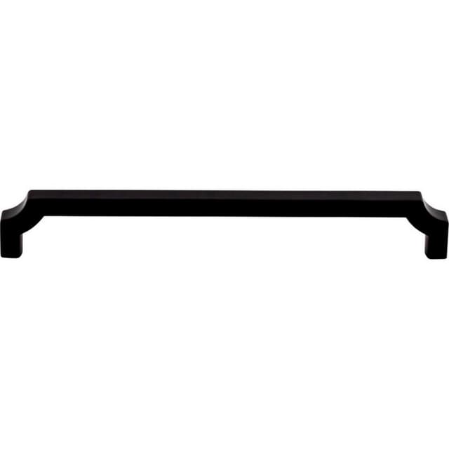 Top Knobs Ellis Series 7-9/16" (192 mm) Center to Center Flat Black Pull, - TK3024BLK
