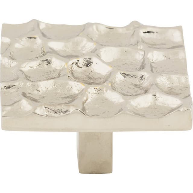 Top Knobs Cobblestone Series 1-15/16 in (49 mm) L x 1-15/16 in (49 mm) W Polished Nickel Knob, - TK302PN
