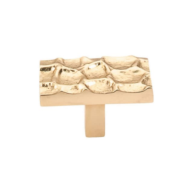 Top Knobs Cobblestone Series 1-7/8 in (48 mm) L x 1-1/16 in (27 mm) W Polished Brass Knob, - TK303BR