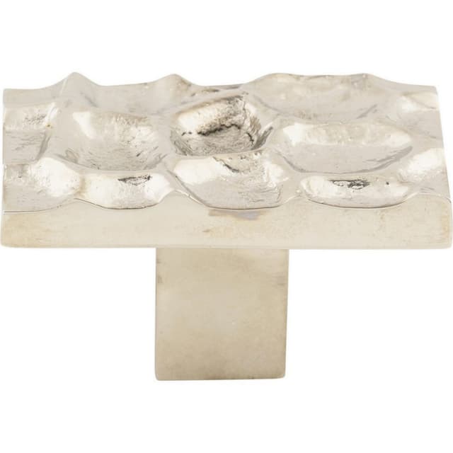 Top Knobs Cobblestone Series 1-7/8 in (48 mm) L x 1-1/16 in (27 mm) W Polished Nickel Knob, - TK303PN