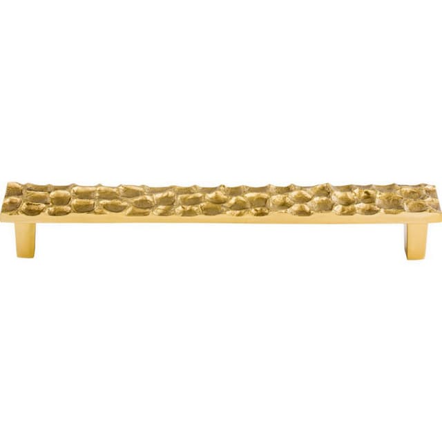 Top Knobs Cobblestone Series 7-9/16" (192 mm) Center to Center Polished Brass Pull, - TK307BR