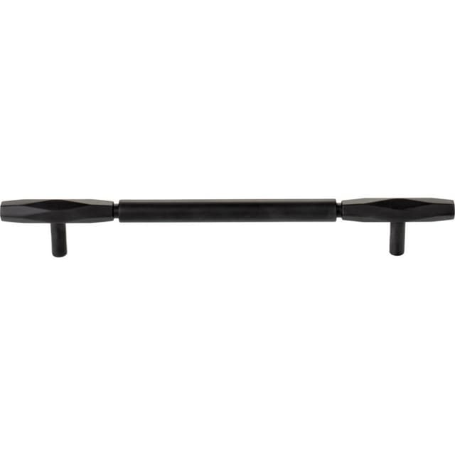 Top Knobs Regent's Park Series 7-9/16" (192 mm) Center to Center Flat Black Pull, - TK3084BLK