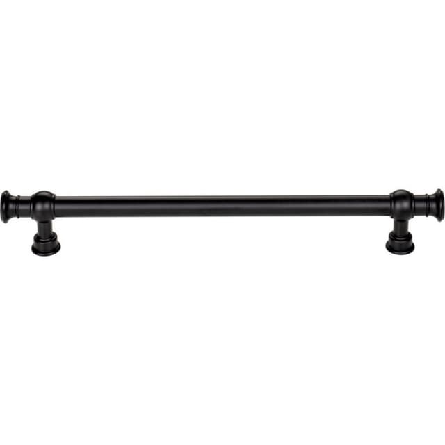 Top Knobs Regent's Park Series 7-9/16" (192 mm) Center to Center Flat Black Pull, - TK3124BLK