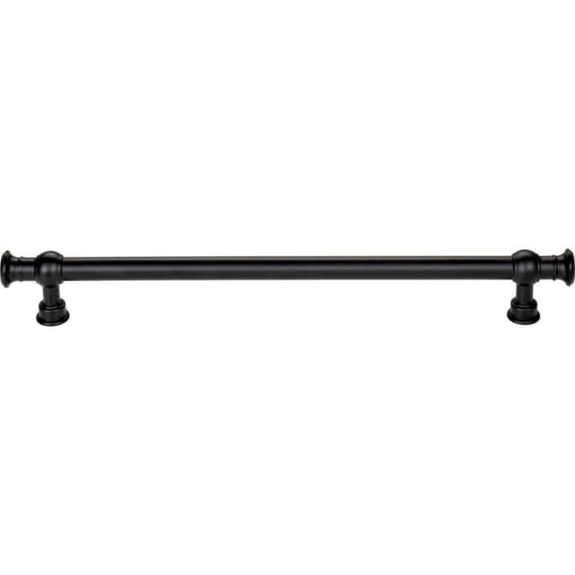 Top Knobs Regent's Park Series 8-13/16" (224 mm) Center to Center Flat Black Pull, - TK3125BLK