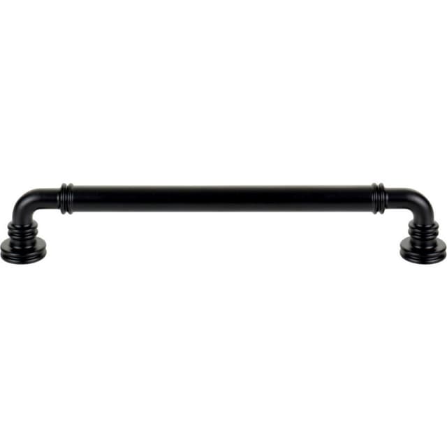 Top Knobs Morris Series 7-9/16" (192 mm) Center to Center Flat Black Pull, - TK3144BLK