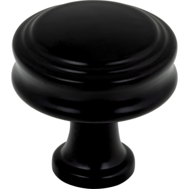 Top Knobs Coddington Series 1-1/4" (32 mm) Diameter Flat BlackKnob, - TK3190BLK