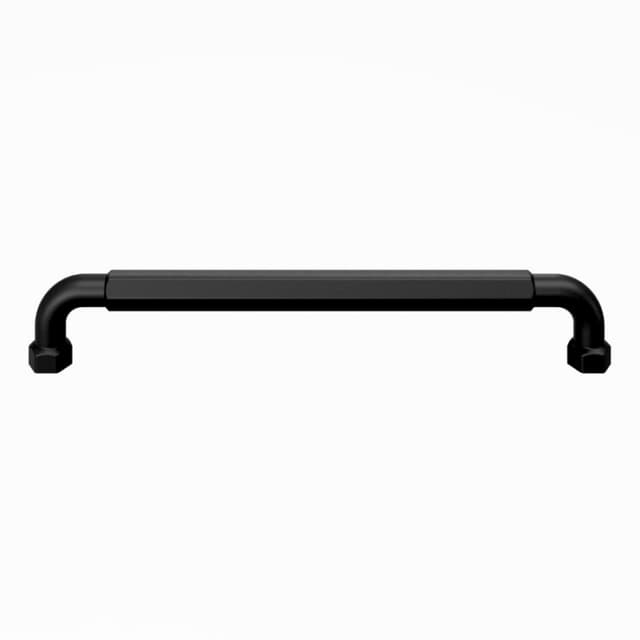 Top Knobs Coddington-Dustin Series 7-9/16" (192 mm) Center to Center Flat Black Pull, - TK3204BLK