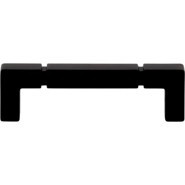 Top Knobs Coddington-Langston Series 3-3/4" (96 mm) Center to Center Flat Black Pull, - TK3221BLK