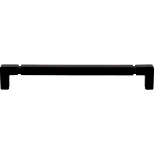 Top Knobs Coddington-Langston Series 7-9/16" (192 mm) Center to Center Flat Black Pull, - TK3224BLK