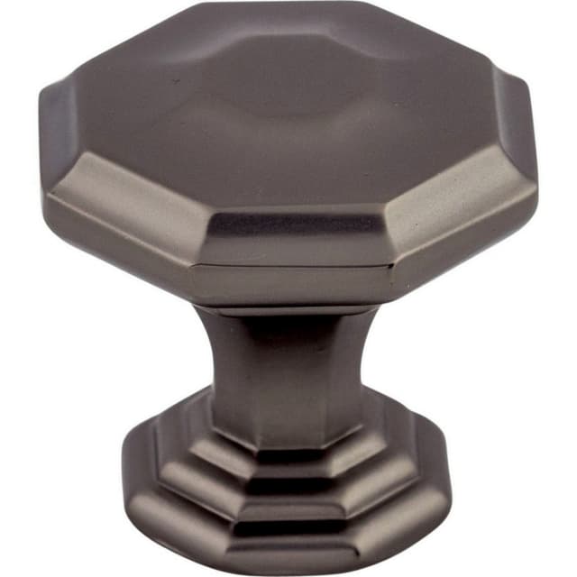 Top Knobs Chareau Series 1-1/8 in (28.5 mm) L x 1-1/8 in (29 mm) W Ash Gray Knob, - TK340AG