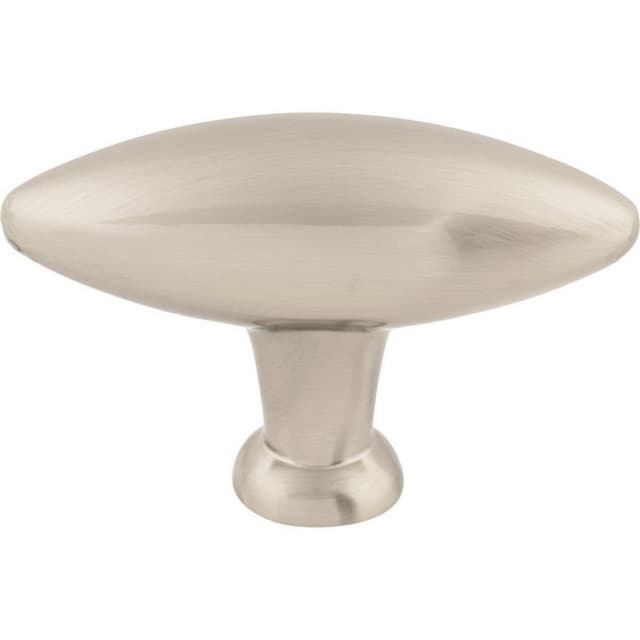 Top Knobs Chareau Series 2-5/16 in (59 mm) L x 3/4 in (19 mm) W Brushed Satin Nickel Knob, - TK381BSN