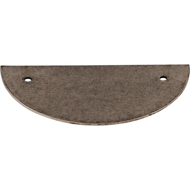 Half Circle Back Plate Pewter Antique