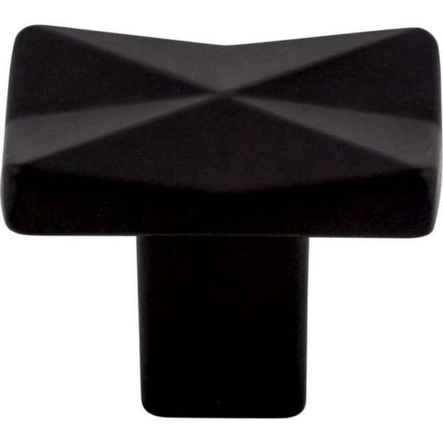 Top Knobs Mercer Series 1-1/4 in (32 mm) L x 7/8 in (22 mm) W Flat Black Knob, - TK560BLK