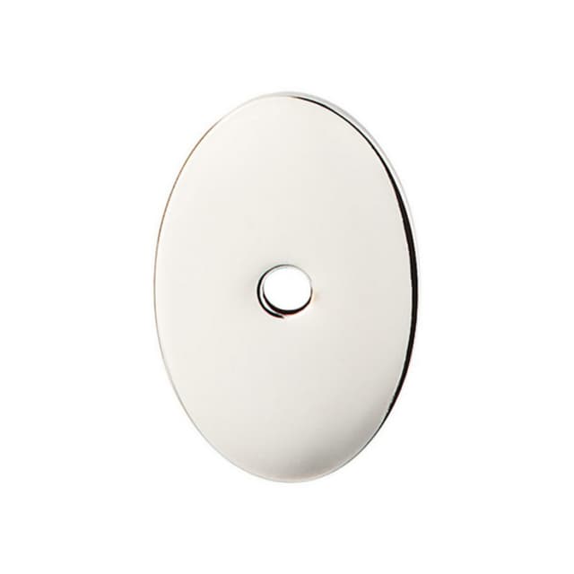 Medium Oval Backplate Polished Nickel