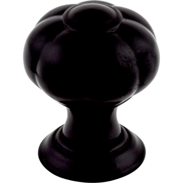 Top Knobs Devon Series 1" (25 mm) Diameter Flat BlackKnob, - TK690BLK