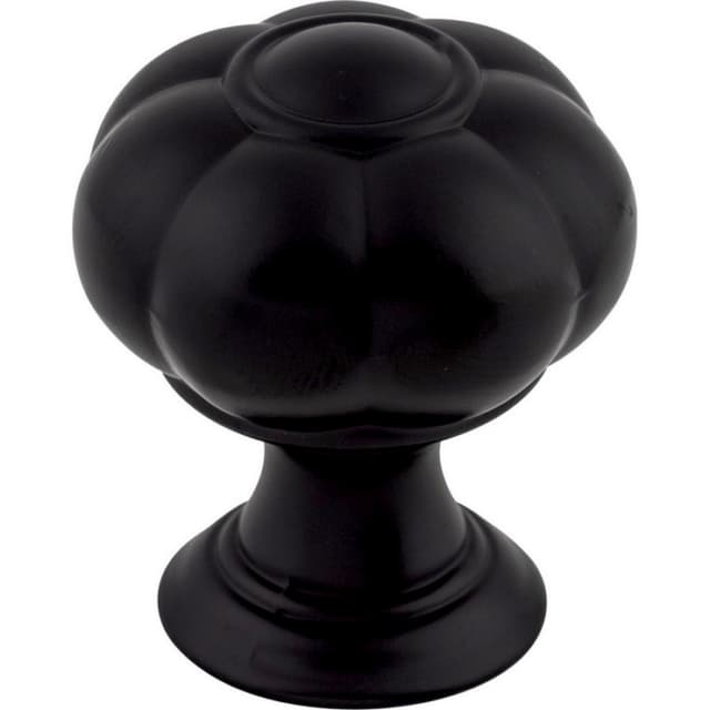 Top Knobs Devon Series 1-1/4" (32 mm) Diameter Flat BlackKnob, - TK691BLK