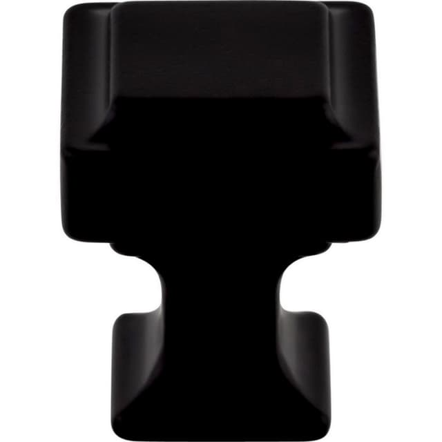Top Knobs Transcend Series 1 in (25 mm) L x 1 in (25 mm) W Flat Black Knob, - TK700BLK
