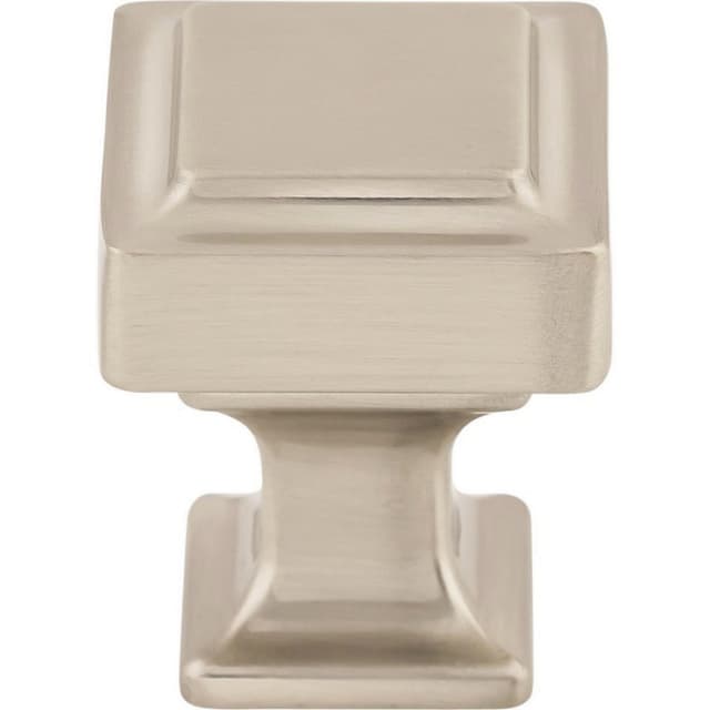 Top Knobs Transcend Series 1 in (25 mm) L x 1 in (25 mm) W Brushed Satin Nickel Knob, - TK700BSN