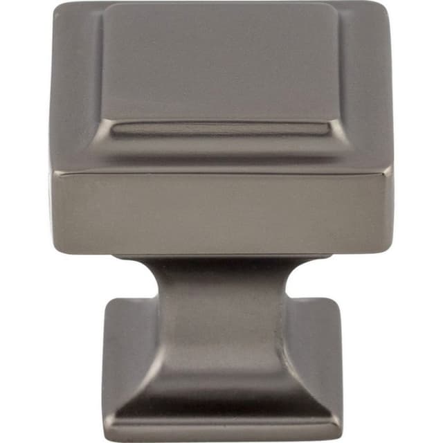 Top Knobs Transcend Series 1-1/8 in (28.5 mm) L x 1-1/8 in (29 mm) W Ash Gray Knob, - TK701AG