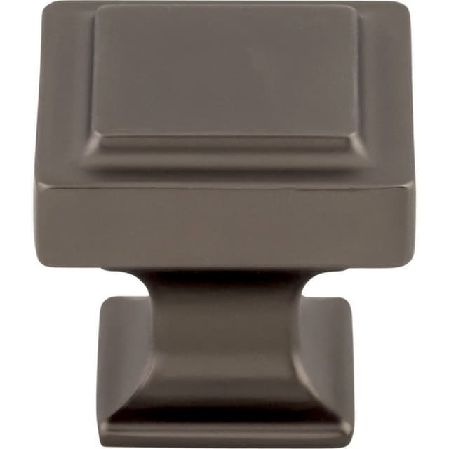 Top Knobs Transcend Series 1-1/4 in (32 mm) L x 1-1/4 in (32 mm) W Ash Gray Knob, - TK702AG