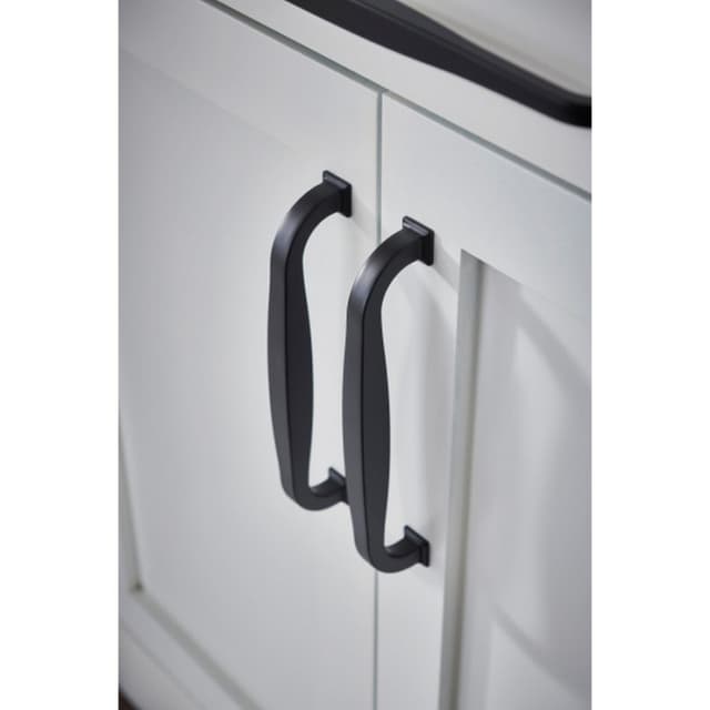 Top Knobs Transcend Series 6-5/16" (160 mm) Center to Center Flat Black Pull, - TK724BLK