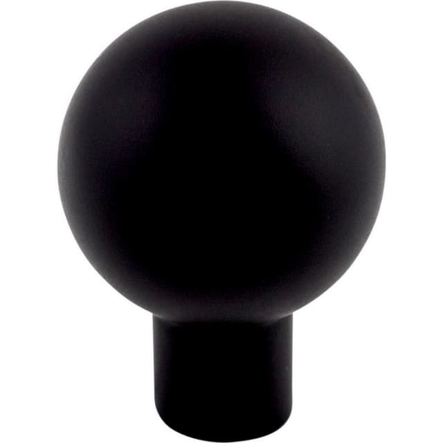 Top Knobs Barrington Series 7/8" (22 mm) Diameter Flat BlackKnob, - TK760BLK
